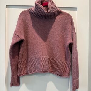 Madewell Dusty Rose Turtleneck Sweater